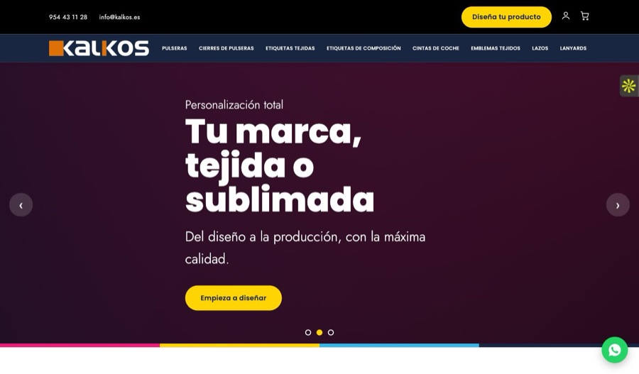 Web de Kalkos diseñada por By Influence